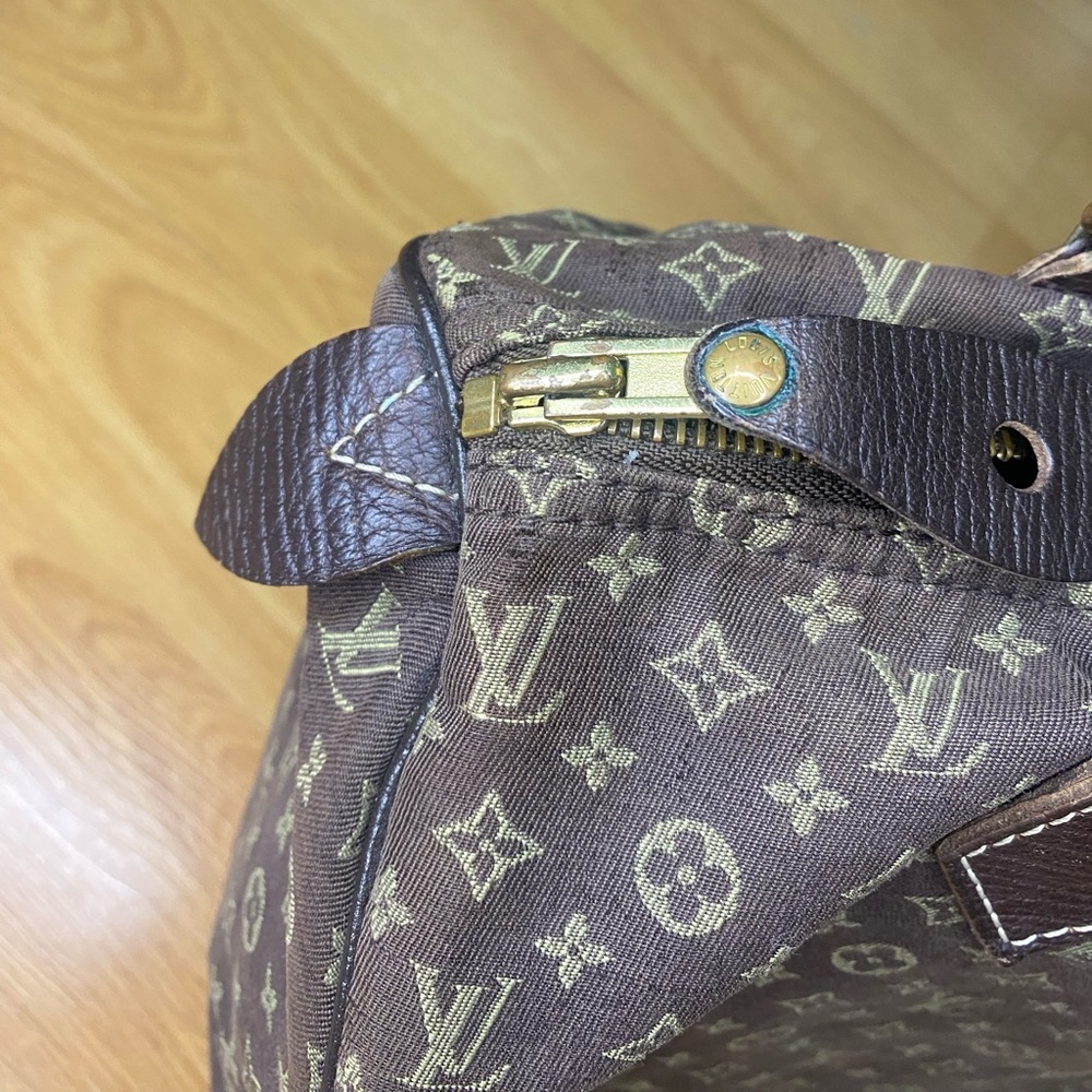 🍂LOUIS VUITTON Brown Monogram Mini Lin Speedy 30 Handbag🍂 - Picture 12 of 14